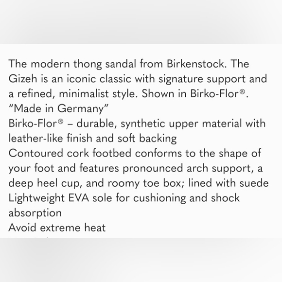 NWOT Birkenstock Gizeh Thong Sandal Unisex Size 11 Men's - Picture 7 of 7